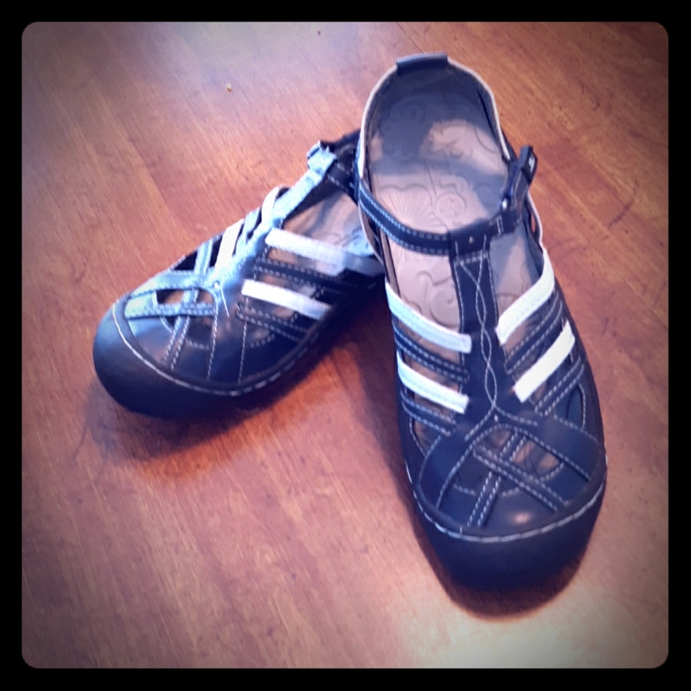 JBU navy blue women sandals